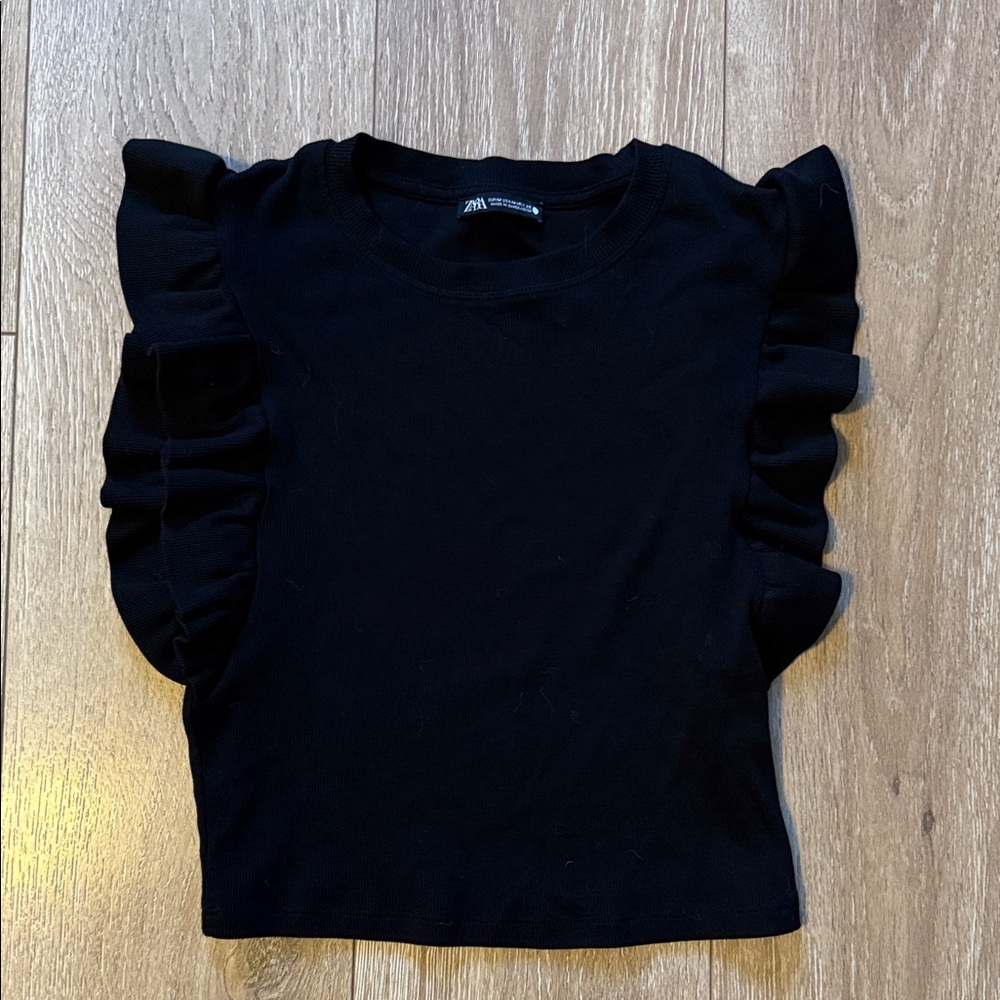 Zara Elegant Black Top